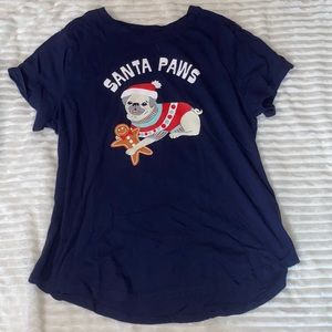 Women’s large Christmas pajama shirt